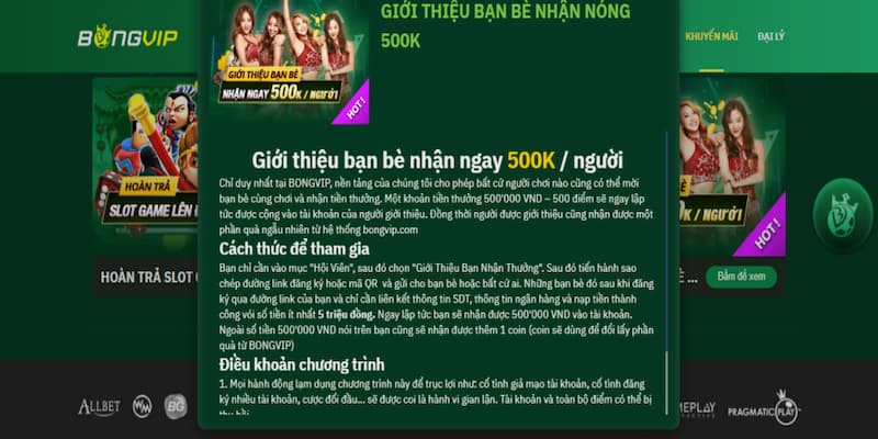 Khuyến Mãi Bongvip